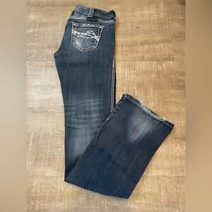 Cowgirl Tuff 27x38 Dark Blue Boot Cut Jeans